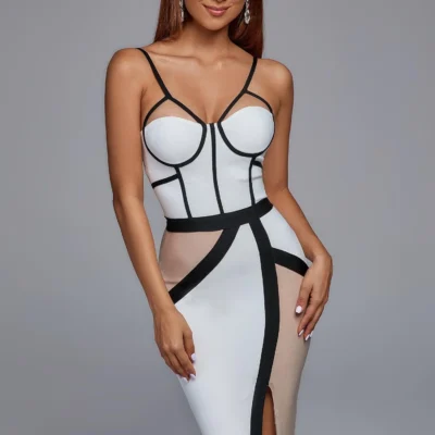 Triple color midress