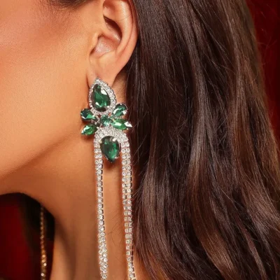 Emerald Diamond Earrings