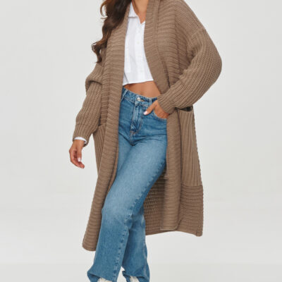 Cardigan model 201794 Makadamia
