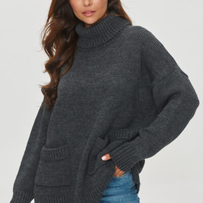 Turtleneck model 201796 Makadamia