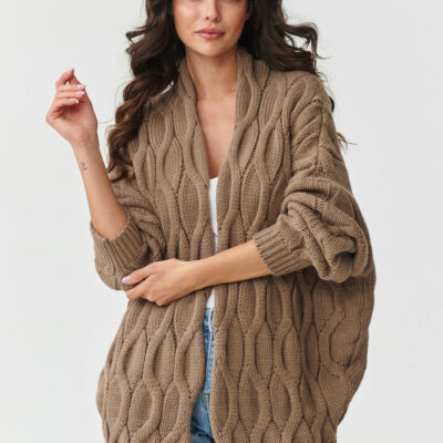 Cardigan model 217408 Makadamia