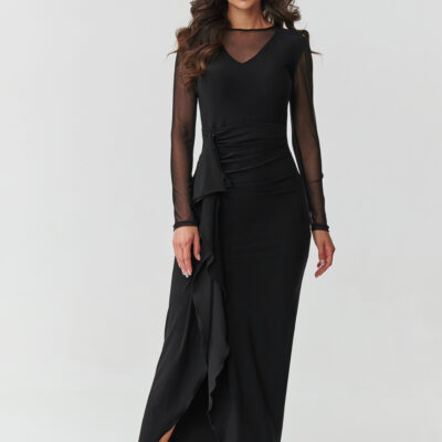 Long dress model 218110 Makadamia