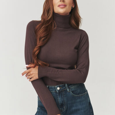 Turtleneck model 219742 Makadamia
