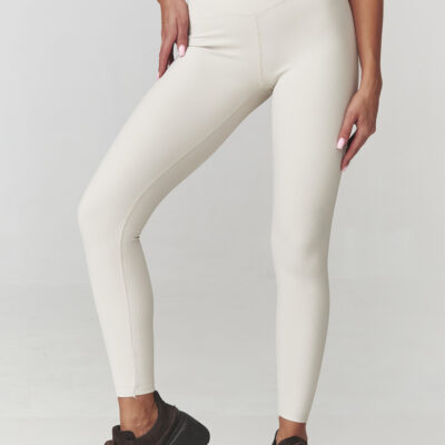 Long leggings model 220766 Makadamia