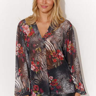 Blouse model 184382 Makadamia