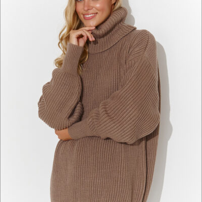 Turtleneck model 185216 Makadamia