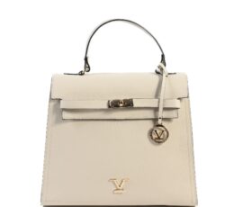 V Italia Womens Handbag Beige BG12010 DOLLARO BEIGE
