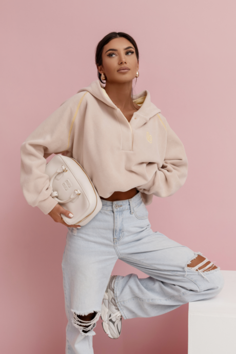 LOOM fleece sweatshirt - beige