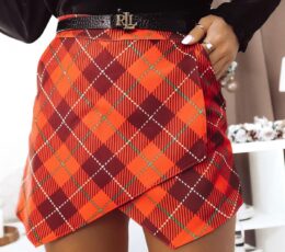 Skirt-shorts - red check II