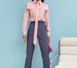 NOAH denim cigarette pants - Blue