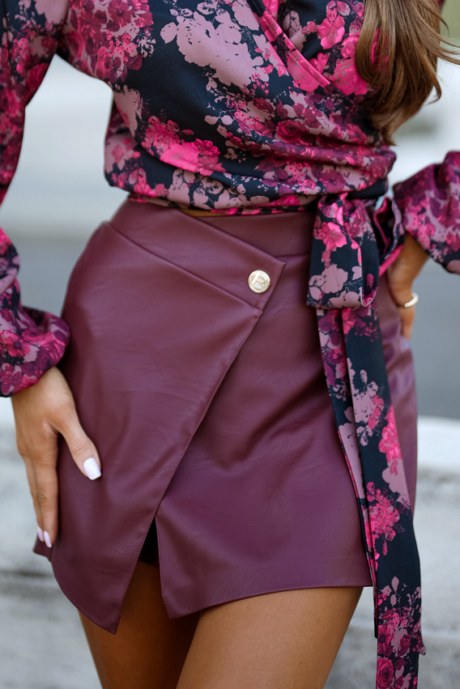 ARIA skirt-shorts - Burgundy